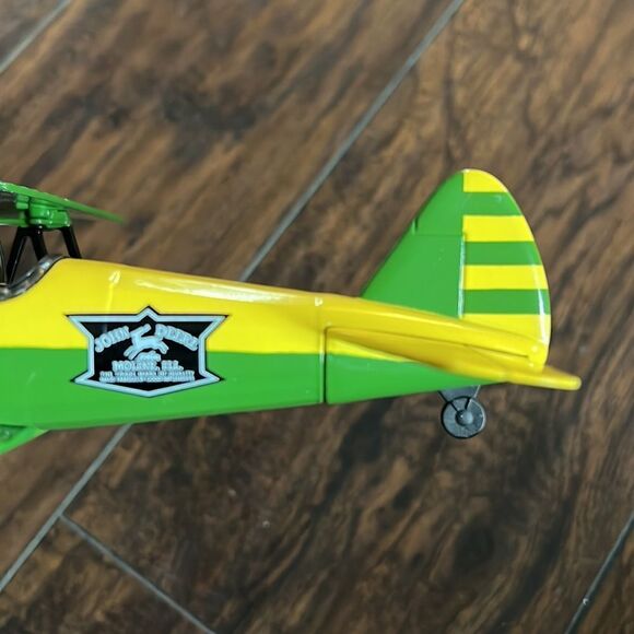 1993 EAA John Deere Airplane Bank Spec Cast Stock Number 37516 excellent Conditi - Picture 13 of 16